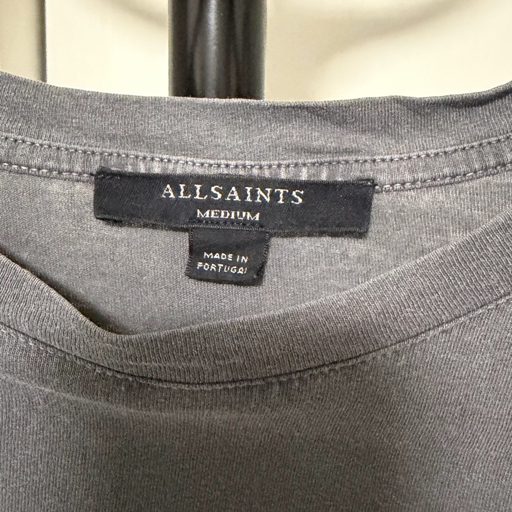 AllSaints Charcoal “Anna” Short Sleeve Tee - Medium - Picture 3 of 7